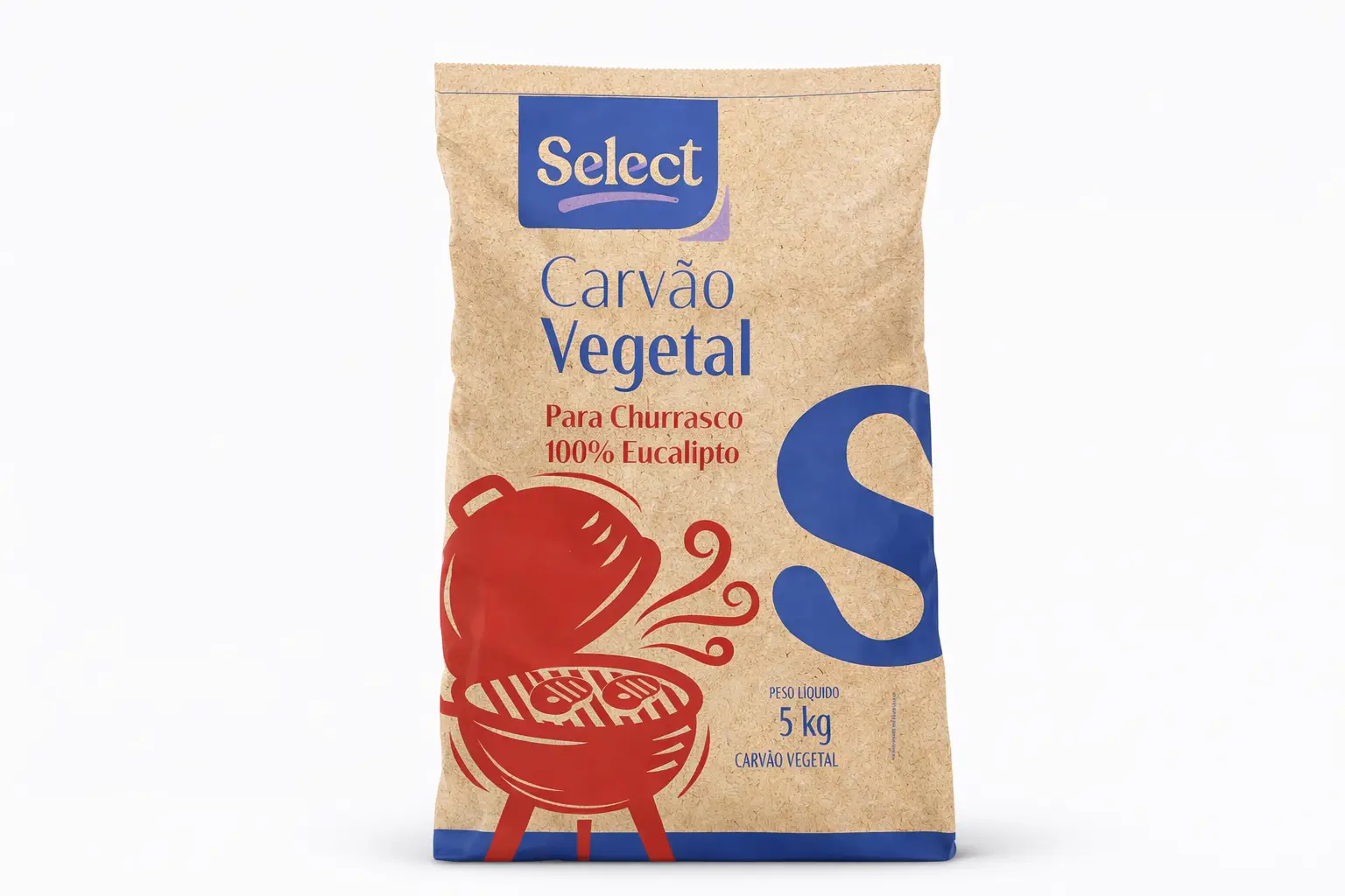 Carvão Vegetal Para Churrasco 5kg